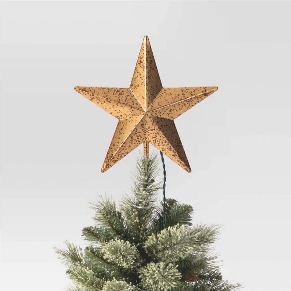 Target Gold Speckled Star Tree Topper